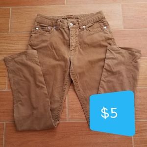 Pure Color Tan Western Jeans, sz. 29